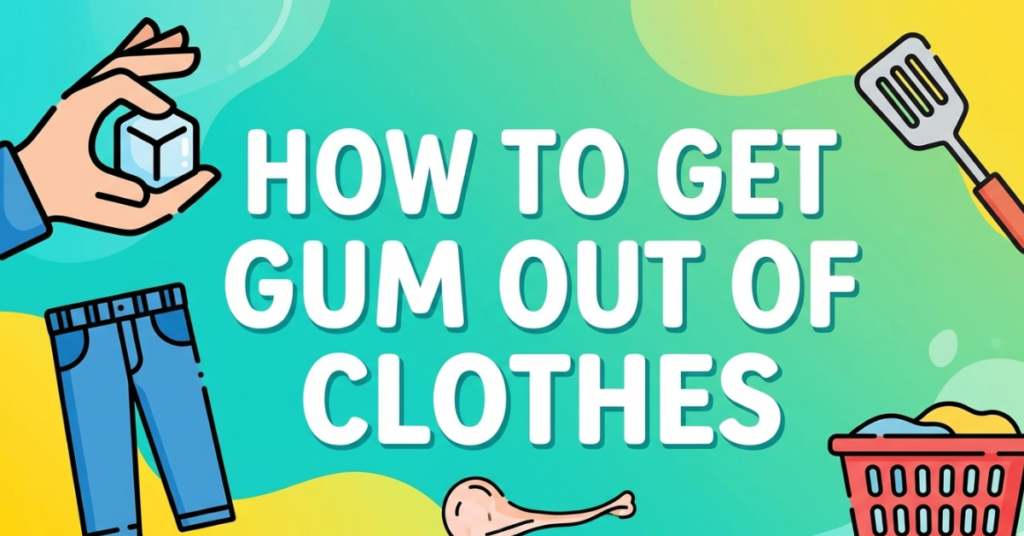 How to Get Gum Out of Clothes Fast and Easily