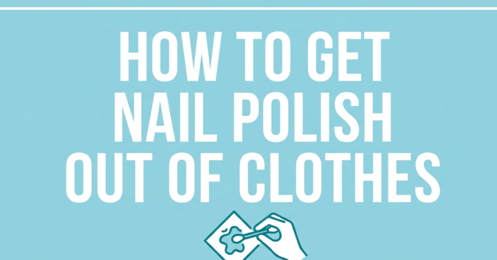 How to Get Nail Polish Out of Clothes Easily