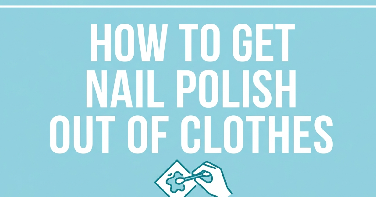How to Get Nail Polish Out of Clothes Easily