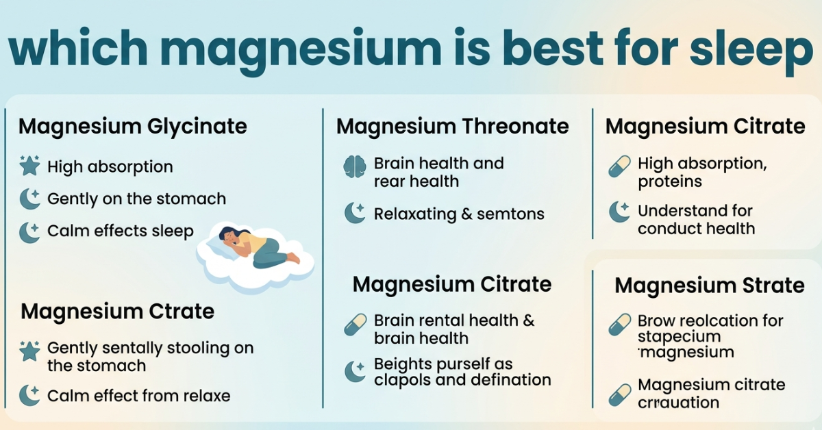 Discover which magnesium is best for sleep, anxiety, cramps, and digestion. Learn types, benefits, and how to choose the right one.