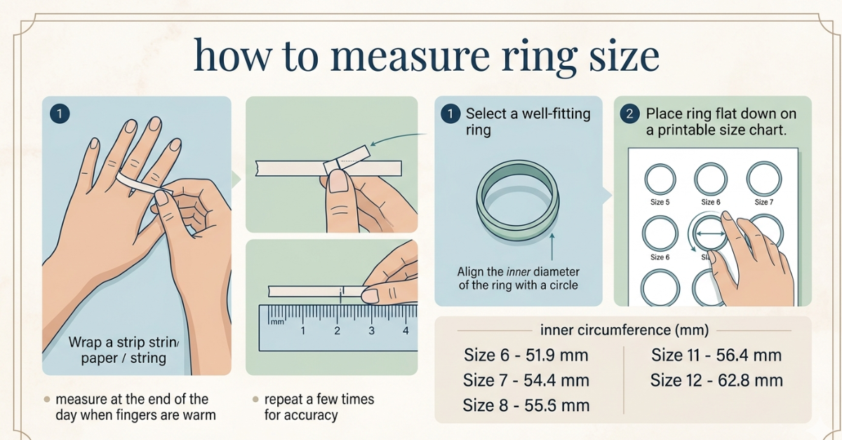 How to Measure Ring Size: Easy & Accurate Methods