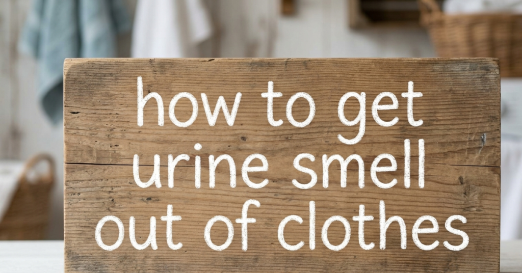 How to Get Urine Smell Out of Clothes (Step-by-Step Guide)
