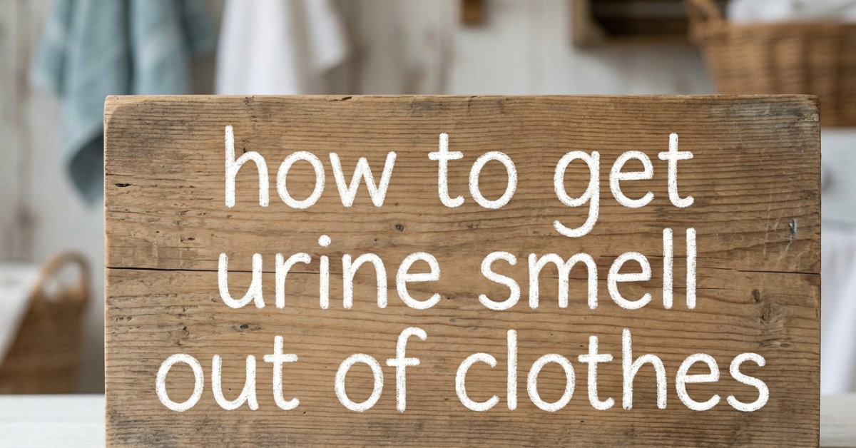 How to Get Urine Smell Out of Clothes (Step-by-Step Guide)