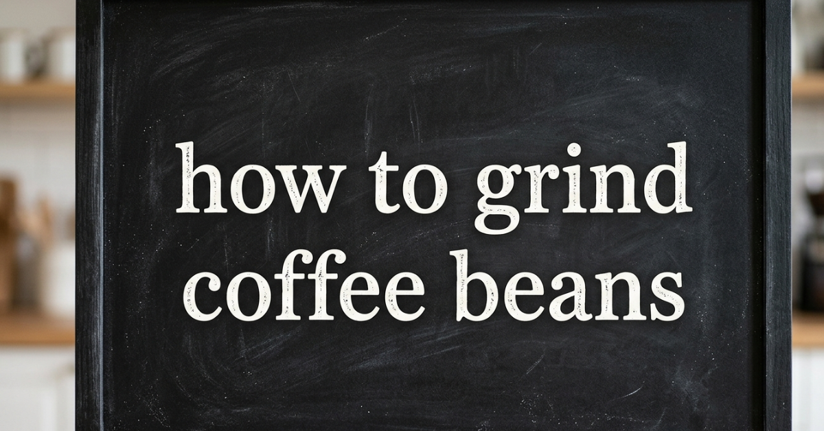 How to Grind Coffee Beans (Complete Beginner’s Guide)